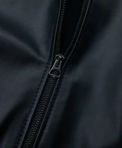 Uomo D'Arienzo 106 - Giubbotto Bomber in pelle nera nappa effetto liscio