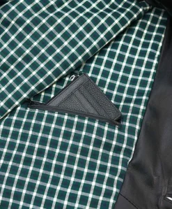 Uomo D'Arienzo Alex Bottoni - Giubbotto Bomber in pelle nera con bottoni e tasconi