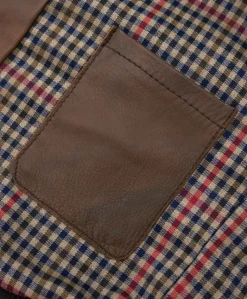 Uomo D'Arienzo Aviator - Giubbotto aviatore in pelle marrone collo montone
