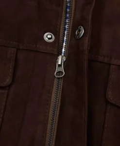 Uomo D'Arienzo Axel - Sahariana camoscio uomo testa di moro con tasche applicate