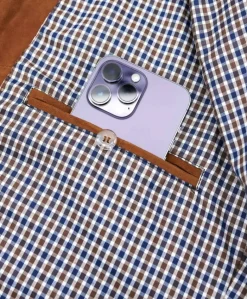 Uomo D'Arienzo Axel - Sahariana camoscio color cuoio uomo con tasche applicate