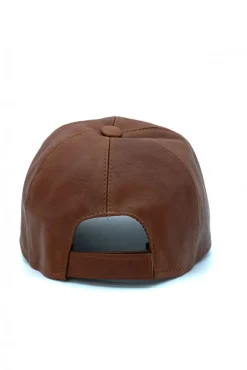Uomo D'Arienzo Boston - Cappello baseball in pelle cuoio unisex berretto strappo regolabile