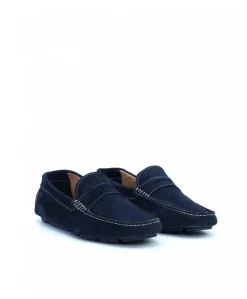 Uomo D'Arienzo Capri - Mocassino scamosciato blu da uomo