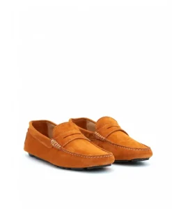 Uomo D'Arienzo Capri - Mocassino scamosciato arancione da uomo