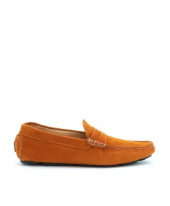 Uomo D'Arienzo Capri - Mocassino scamosciato arancione da uomo