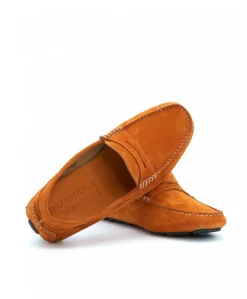 Uomo D'Arienzo Capri - Mocassino scamosciato arancione da uomo
