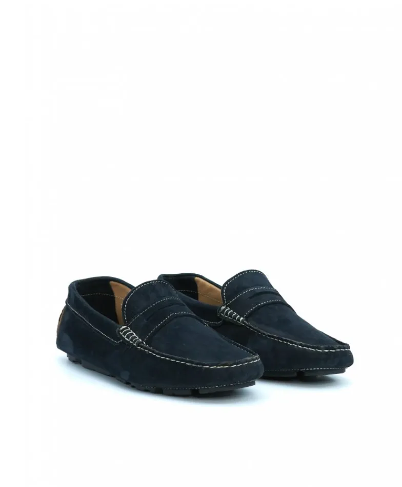Uomo D'Arienzo Capri - Mocassino scamosciato blu notte da uomo