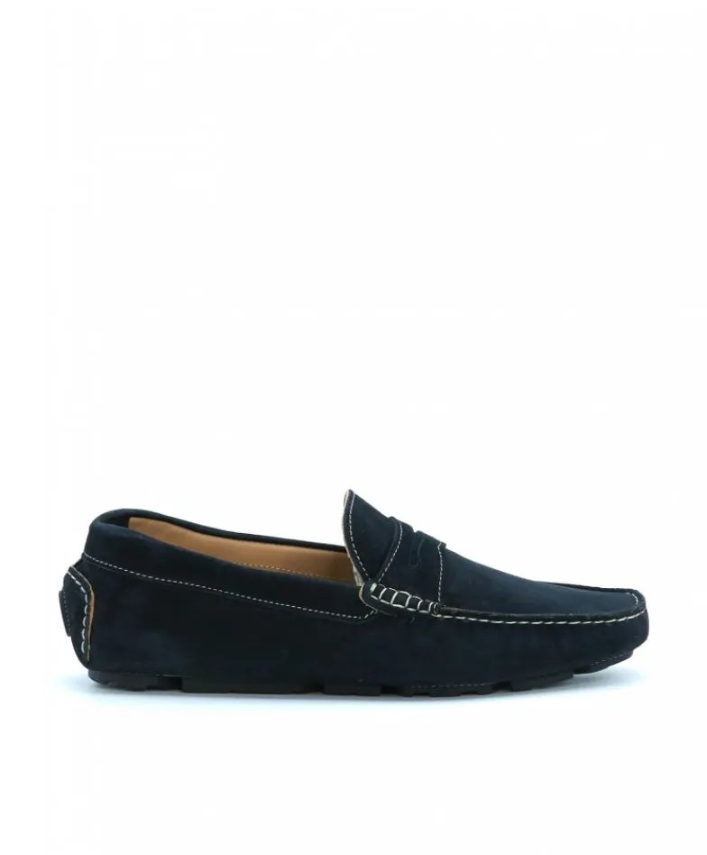 Uomo D'Arienzo Capri - Mocassino scamosciato blu notte da uomo