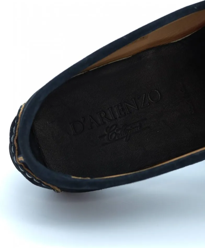 Uomo D'Arienzo Capri - Mocassino scamosciato blu notte da uomo