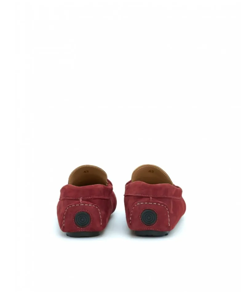 Uomo D'Arienzo Capri - Mocassino scamosciato bordeaux da uomo
