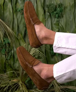 Uomo D'Arienzo Capri - Mocassino scamosciato marrone da uomo