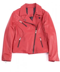 Bambino D'Arienzo Chiodo Baby - Chiodo Baby rosso unisex giacca in pelle per bambino
