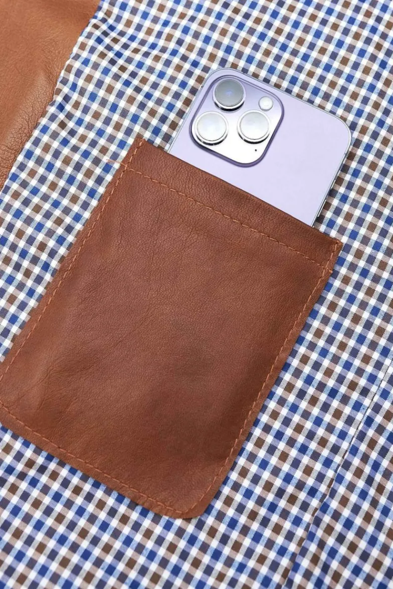 Uomo D'Arienzo Hamilton - Giacca in pelle pull up cuoio effetto vintage