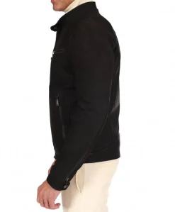 Uomo D'Arienzo Hamilton - Giacca in pelle nubuck testa di moro effetto raggrinzito