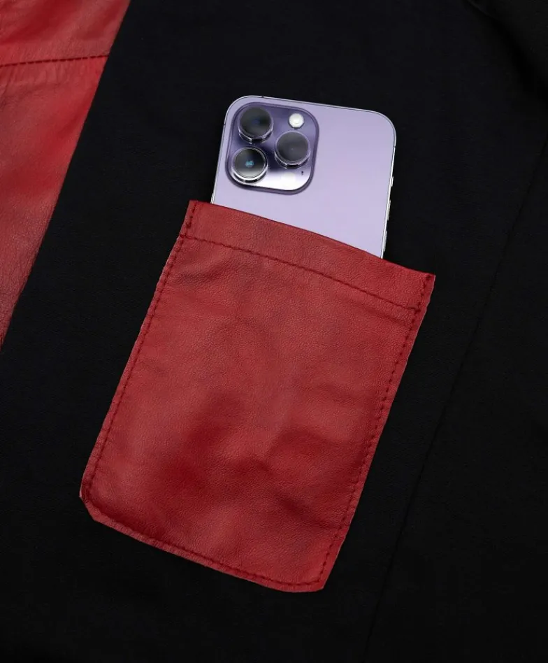 Uomo D'Arienzo Hamilton - Giacca in pelle naturale colore rosso nuvolato quattro tasche