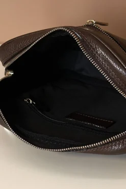 D'Arienzo Lucas - Borsa a tracolla in pelle testa di moro spallina regolabile