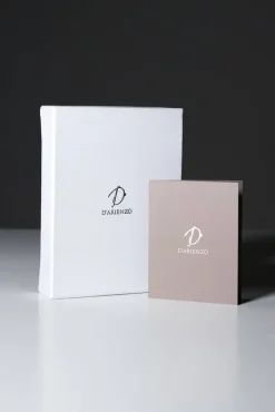 D'Arienzo Malik - Portafoglio in pelle nero design carbonio pieghevole due ante
