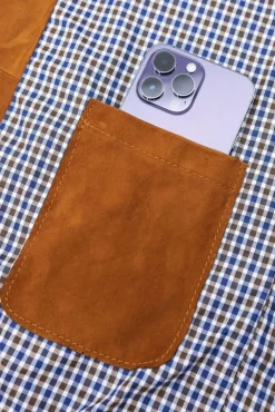 Uomo D'Arienzo Marlon - Giacca in pelle camoscio color cuoio con cerniera