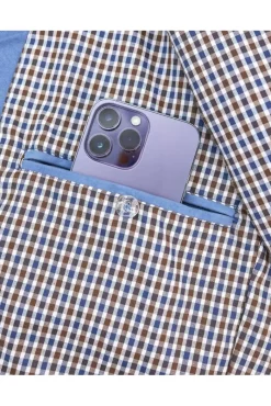 Uomo D'Arienzo Marlon - Giacca in pelle scamosciata blu denim con cerniera