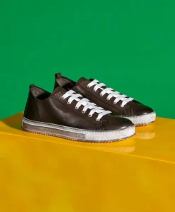 Uomo D'Arienzo Milano - Sneakers in pelle color fango da uomo