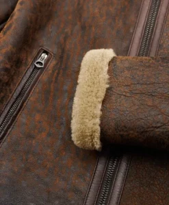 Uomo D'Arienzo Peter - Montone Shearling testa di moro uomo collo camicia con fibbia