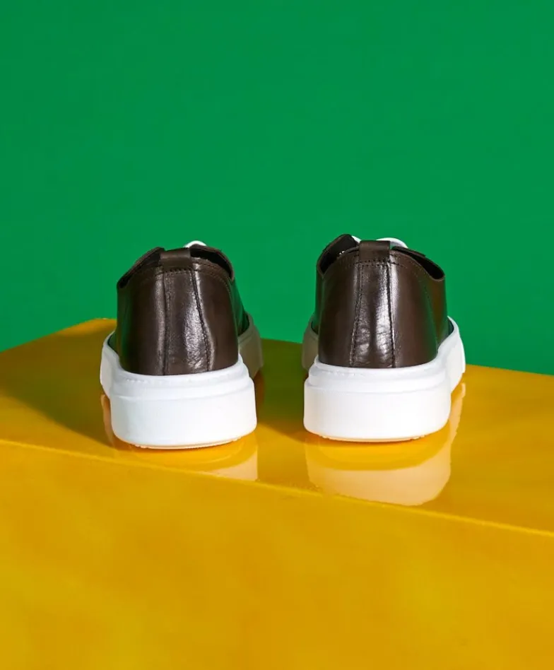 Uomo D'Arienzo Pisa - Sneakers in pelle fango da uomo