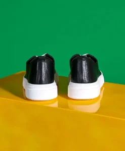 Uomo D'Arienzo Pisa - Sneakers in pelle nera stampa cocco da uomo