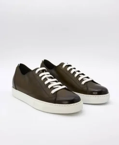 Uomo D'Arienzo Positano - Sneakers in pelle di vitello verde da uomo