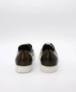 Uomo D'Arienzo Positano - Sneakers in pelle di vitello verde da uomo
