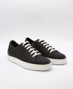 Uomo D'Arienzo Positano - Sneakers in pelle testa di moro viperina da uomo