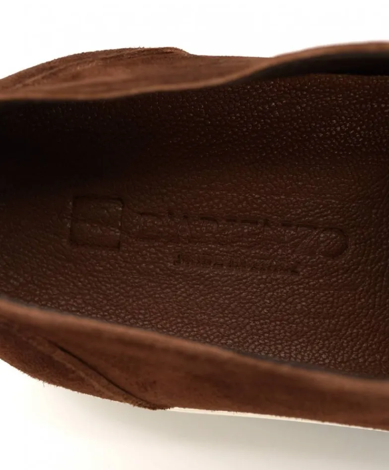 Uomo D'Arienzo Positano - Sneakers in pelle scamosciata marrone da uomo