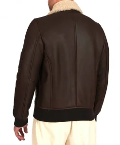Uomo D'Arienzo Tom - Montone Shearling testa di moro bomber scamosciato collo camicia